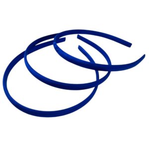 Diadema de plastico forrada Azul Rey