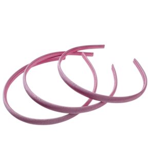 Diadema de plastico forrada Rosa claro