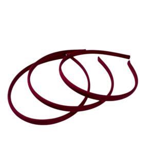 Diadema de plastico forrada Vino