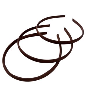 Diadema de plastico forrada Café obscuro