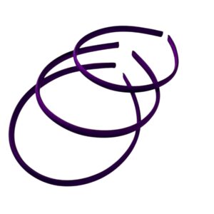 Diadema de plastico forrada Morado