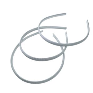 Diadema de plastico forrada Gris claro