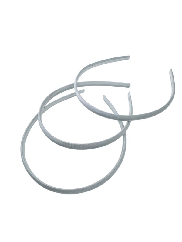 Diadema de plastico forrada Gris claro