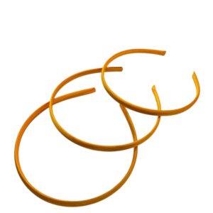Diadema de plastico forrada Amarillo Mango