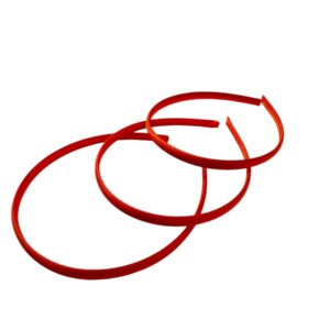 Diadema de plastico forrada Naranja