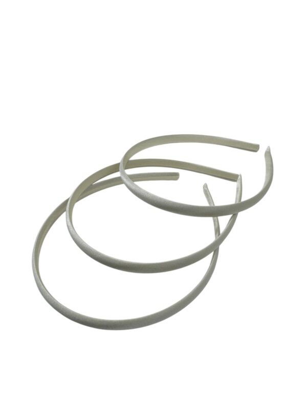Diadema de plastico forrada Beige