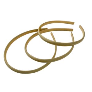 Diadema de plastico forrada Dorado