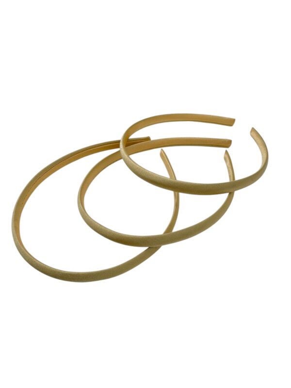 Diadema de plastico forrada Dorado