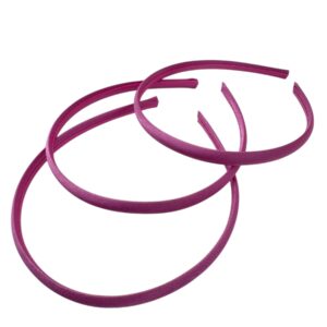 Diadema de plastico forrada Rosa Raspberry