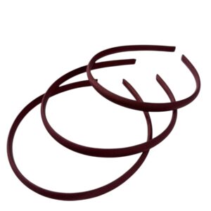 Diadema de plastico forrada Vino