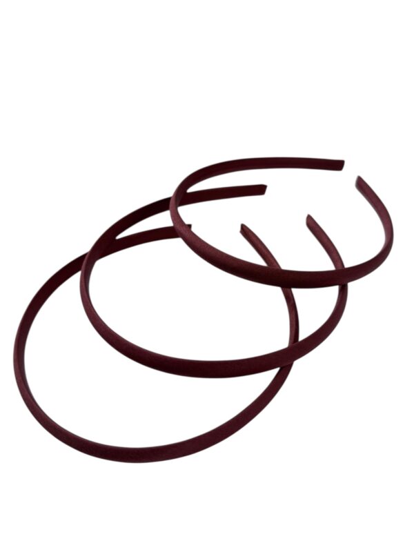 Diadema de plastico forrada Vino
