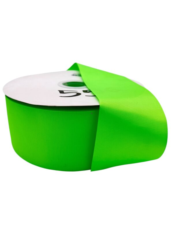 Listón Barrotado Acid Green 3.8 cms