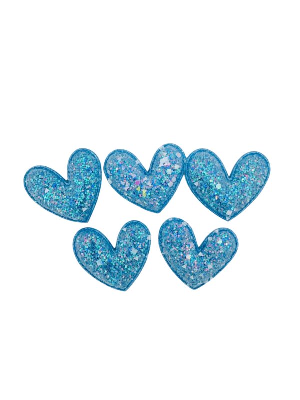 Parche acolchonado corazon CELESTE