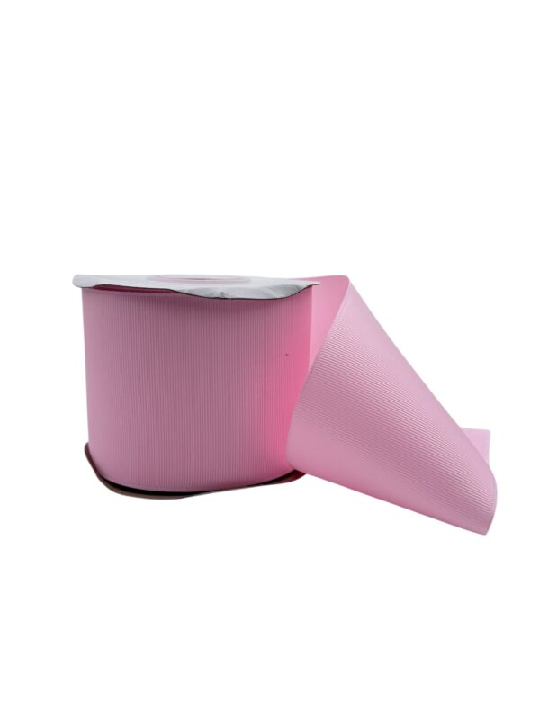 Rollo de liston barrotado 7.5cm calidad Premium PEARL PINK
