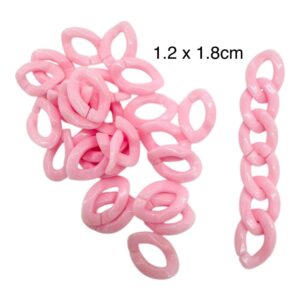 Argolla para cadena Rosa pastel