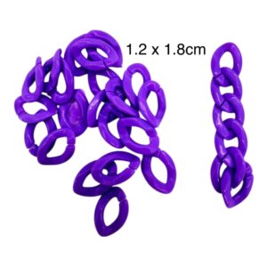 Argolla para cadena Morado