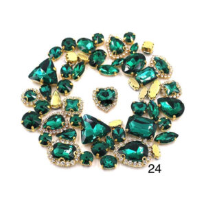 CARP-024 Cartera de piedras Tono verde