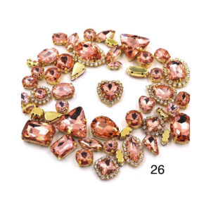 CARP-026 Cartera de piedras Tono salmon