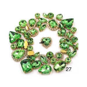 CARP-027 Cartera de piedras Tono verde claro