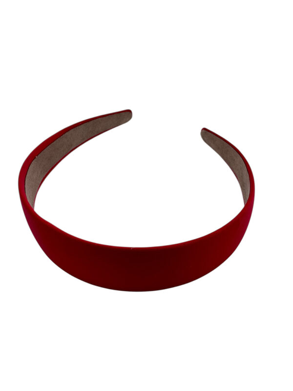 Diadema ancha forrada Rojo