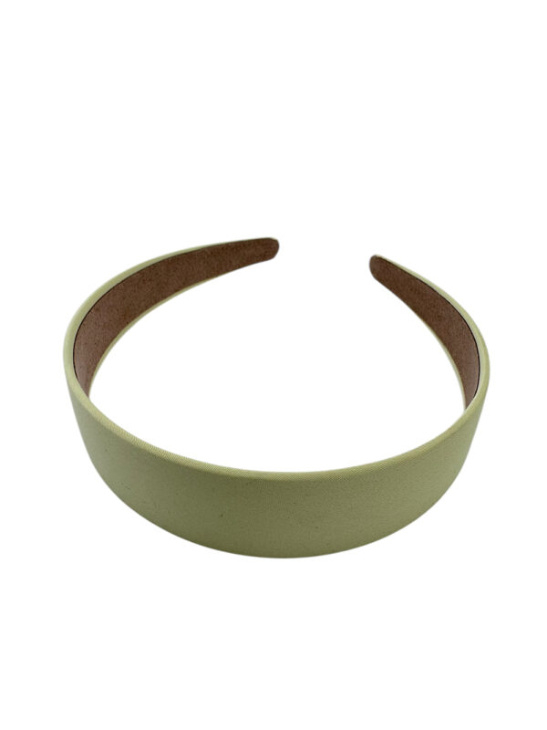 Diadema ancha forrada Amarillo claro