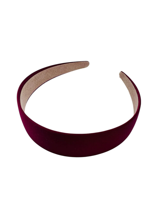 Diadema ancha forrada Vino