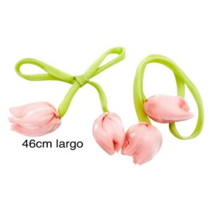 Lazo con tulipanes Rosa pastel