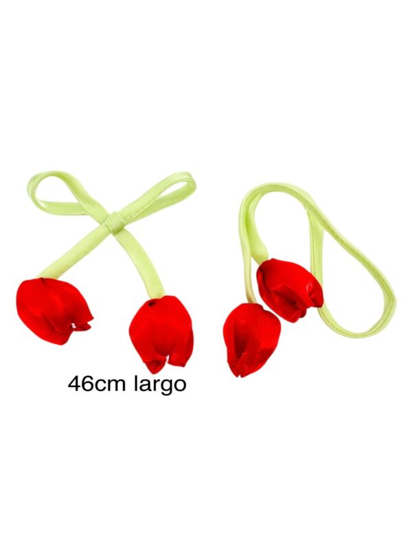 Lazo con tulipanes Rojo