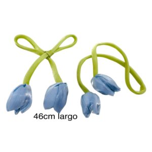 Lazo con tulipanes Celeste