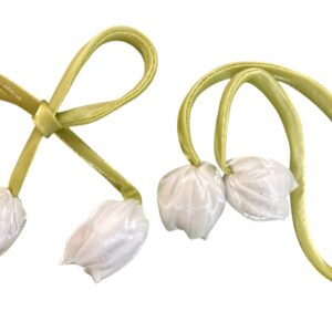 Lazo con tulipanes Blanca