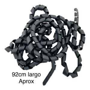 Listón curly Negro 1 cm