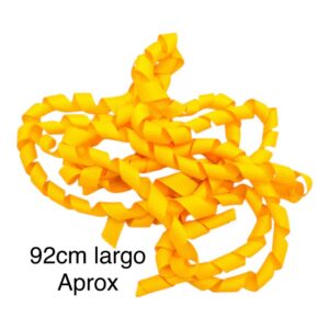 Listón curly Amarillo 1 cm