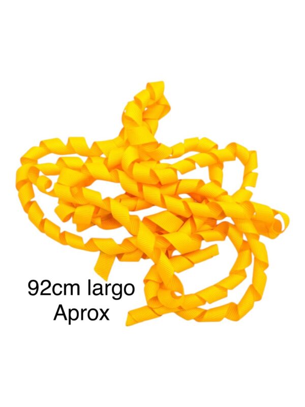 Listón curly Amarillo 1 cm