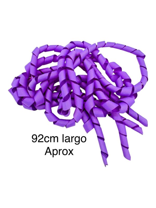 Listón curly Lila 1 cm