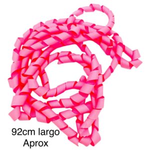 Listón curly Rosa chicle 1 cm