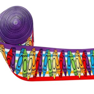 Listón impreso Crayolas de colores