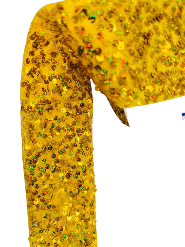 Listón lentejuela Dorado con amarillo