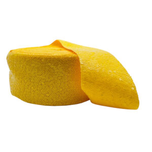 Listón lentejuela fija Amarillo