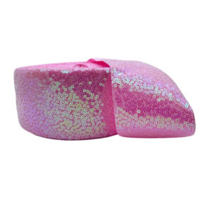 Listón lentejuela fija Rosa pastel Tornasol