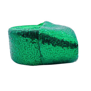 Listón lentejuela fija Verde