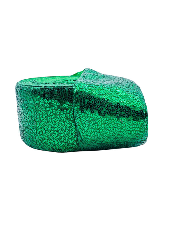 Listón lentejuela fija Verde