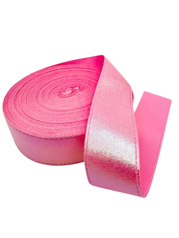 Listón metálico Tono rosa 3.8 cm