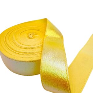 Listón metálico Tono amarillo 3.8 cm