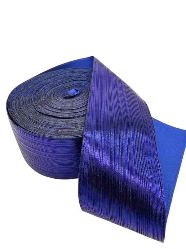 Listón metálico Tono azul rey 7.5 cm