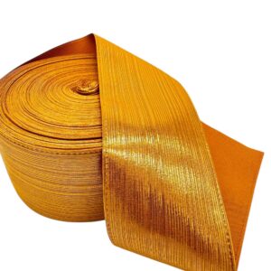 Listón metálico Tono dorado 7.5 cm