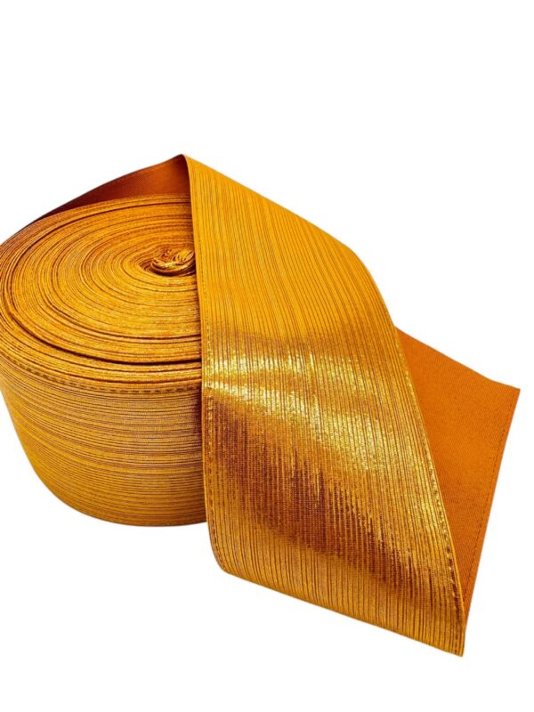 Listón metálico Tono dorado 7.5 cm