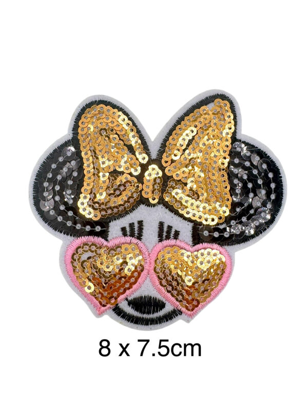 Parches Minnie dorado
