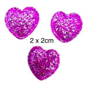 Parches Corazón glitter Lila