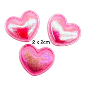 Parches Corazón metálico Rosa pastel