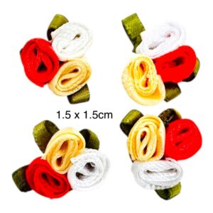 Ramillete mini Salmón, amarillo y blanco